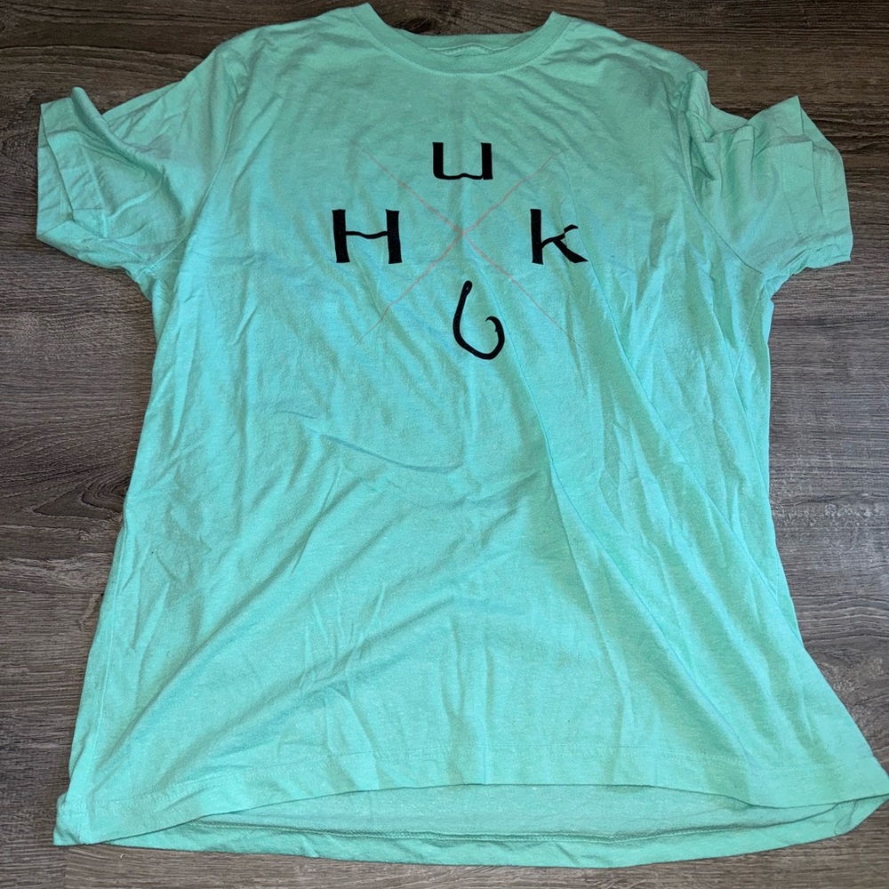 Huk Light Green Short Sleeve Tee